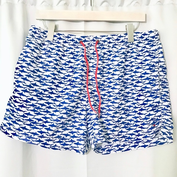 mens shark swim trunks